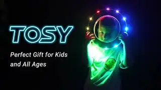 Flying Ring - 12 LEDs, Super Bright, Soft, Auto Light Up, Safe, Waterproof, Lightweight Frisbee,