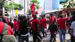 Red Shirts attack - Counter rally by the 