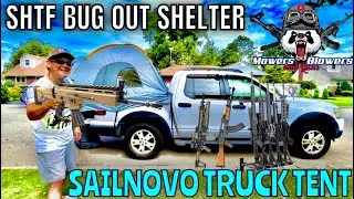 SAILNOVO SHTF PREPPER SURVIVAL WATERPROOF BUG OUT SHELTER TRUCK TENT-CONVERT YOUR PICKUP TO A CAMPER