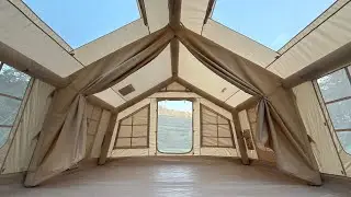 13.2  metrekare , 12 metrekare , 17 metrekare Şişme çadırlar için ara bölme yaptık 🥳🏕️♥️￼