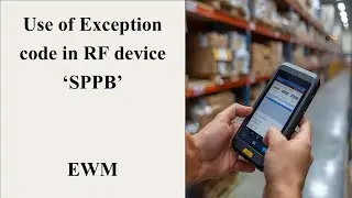 Use of Exception Codes in RF device 'SPPB'  || (Exception Handling Process)