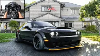 1000HP Dodge Challenger SRT Demon | The Crew Motorfest | Steering Wheel Gameplay