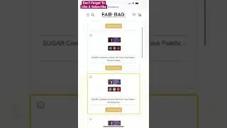 FAB BAG Subscription Box #shorts #beauty Catchy Fusion