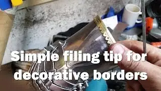 Simple filing tip when making decorative borders.