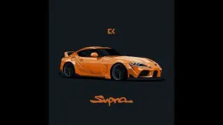 Vector Art Timelapse | Toyota Supra MKV