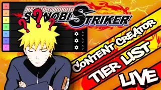 RANKING SHINOBI STRIKER CONTENT CREATORS| TIER LIST LIVE STREAM