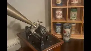 Brown Wax Columbia Cylinder Record - Medley of 'Coon' Songs By The Columbia Quartet - 1902