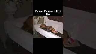 Famous Funerals - Tiny Tim #history #funeral #famous #death #tinytim #ukelele #opencasket #rip