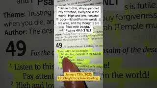Late Night Bible Reading 📖 #latenight #bibleverse #biblestudy #languagelearning