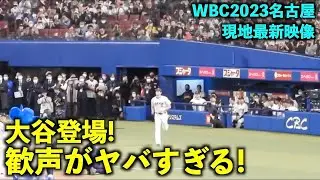 WBCが待ち遠しい！【WBC2023】ついに来た！大谷翔平 登場時の歓声がヤバすぎる！名古屋バンテリンドーム【現地映像】