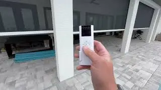 Retractable Motorized Screens on Lanai