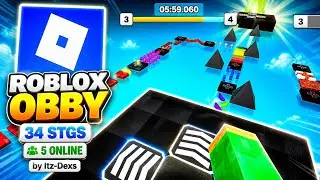 PARKOUR CRAFT! Roblox Obby 34 Stgs Gameplay Walkthrough