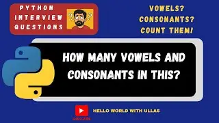 Easy way to count vowels and consonants in python
