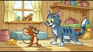 🐭🐱One Tiny Mouse, One Big Surprise  | A Classic Cat & Mouse Cartoon Story