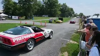 The Corvette Challenge Cars Run at Corvettes at Carlisle 2024