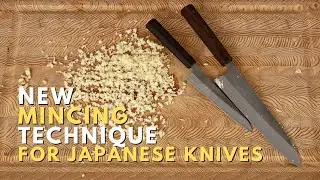 How to Mince Garlic with High Rockwell Japanese Knives | Introducing a NEW Mincing Technique