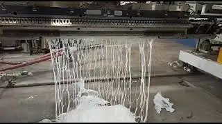 Extrusion coating lamination new auto die start
