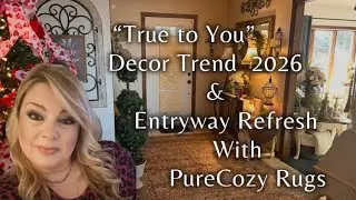 Refreshing my Entryway adding PureCozy Rugs and an encouraging chat about Decor Trends