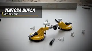 Ventosa dupla, 128 mm, articulada, VONDER