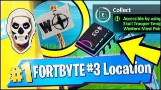 FORTBYTE 3 Location - ACCESSIBLE BY USING THE SKULL TROOPER EMOJI THE WESTERN MOST POINT (Fortnite)