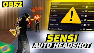 OB52 Secret DPI + Best Sensitivity For Only Headshot⚙️ 2GB-3GB-4GB-6GB-8GB-12GB RAM | IRFAN H4X