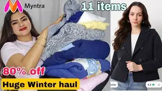 ❤️ MYNTRA WINTER WEAR / Shirts | 80% off Myntra coats, Sweaters, pullovers etc | New Myntra haul 