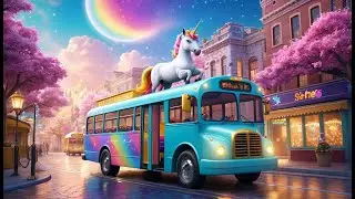 The Unicorns on the Bus | Magical Unicorn Song for Kids | Interactive Bus Rhyme