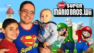 VIDEOGAME EM FAMÍLIA!! New Super Mario Bros Wii Gameplay