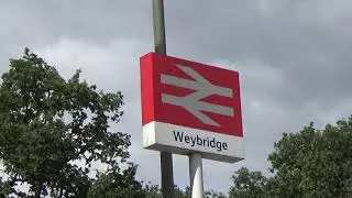 Weybridge Station Sign 2019