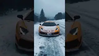 A little snow shouldn&rsquo;t stop ya 😎#carreels #snowdrift #supercars