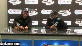 NASCAR на трассе Charlotte Motor Speedway, октябрь 2025 г.: Стивен Доран, Джастин Маркс после гонки