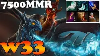 Dota 2 - w33 7500MMR Plays Jakiro MID - Ranked Match Gameplay