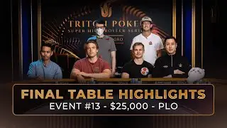 High Stakes PLO Poker | $550,000 for 1st in Triton $25K Final Table