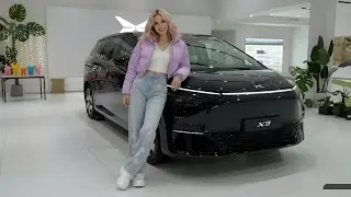 The Xpeng X9 Luxury futuristic MPV like spaceship, detailed Walk-around review 4k