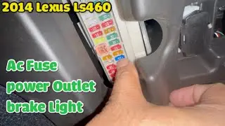 2014 Lexus LS460 fuse box location Power outlet fuse, Phone charger fuse, Brake light fuse