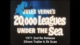 20,000 Leagues Under The Sea (1954) [1971 2nd Re Release 35mm Trailer] 6.5k scan