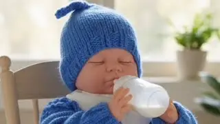 Vamos a vestir  a Liam ( Mide 48 CM de alto y tiene la talla de un bebé recién nacido.)