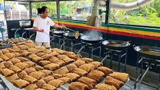 Long Queue Before Opening! Crispy Pork Belly Cooks by Thai Family Inside the House |Thai Street Food