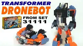 Tutorial: Lego Creator 31111 alternate design transformer Cyber drone robot version 1
