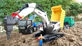 экскаватор грузовик машина игрушка, видео для игры в песок для детей Excavator Truck Car Toy Play