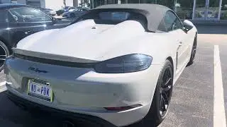 Trading in my porsche 718 Spyder in chalk 😳