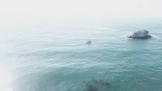 Ragged Point California - Small fishing boat