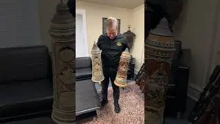 Huge Antique German Beer Steins #shorts