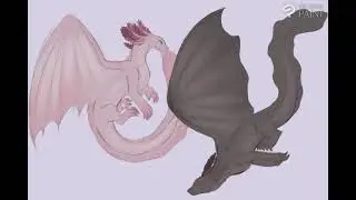 Axolotl dragons speedpaint! #drawing #dragon #art #artist #drawingchallenge #fypage #furry