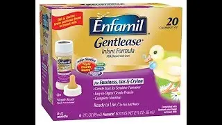 Enfamil Gentlease Gentle Infant Formula, Ready to Use, 2 Fluid Ounce Nursette Bottle, Pack of 6