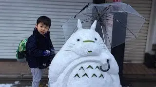 Look What Happens When It Snows In Japan | INCREDIBLE Snow Art
