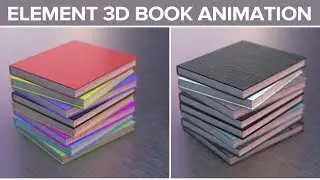 Element3D - Books Animation & Compositing * After Effects Tutorial