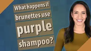What happens if brunettes use purple shampoo?