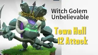 Witch Golem super unbelievable attack , unbeatable Army in Clash Of clan History