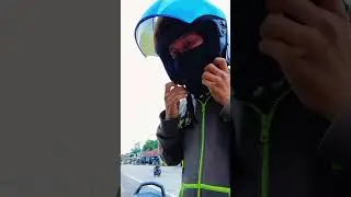 road review pemakaian RSV NEW WINTAILD solid platinum grey visor iridium blue